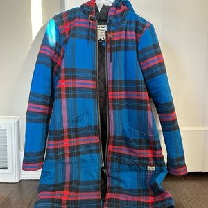 KAVU Dear Haven Women’s Coat - Flannel Jacket Long Sleeve Lightweight Zip Coat